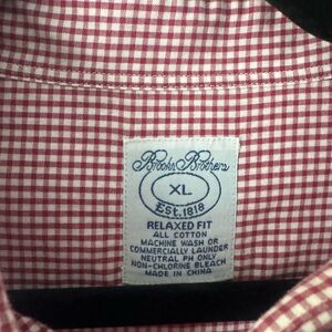 Brooks Brothers Red Gingham Button Down Shirt